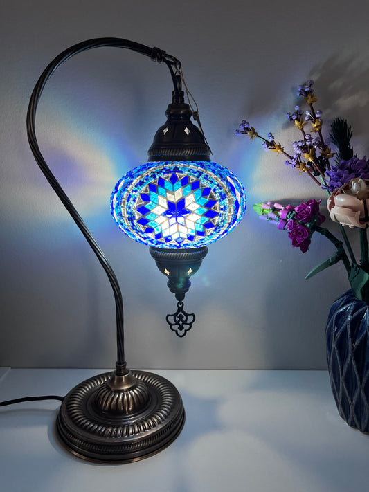 Handmade Mosaic Gooseneck Lamp